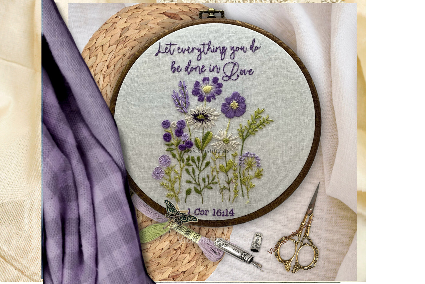 1 Corinthian Christian embroidery Pattern download pdf