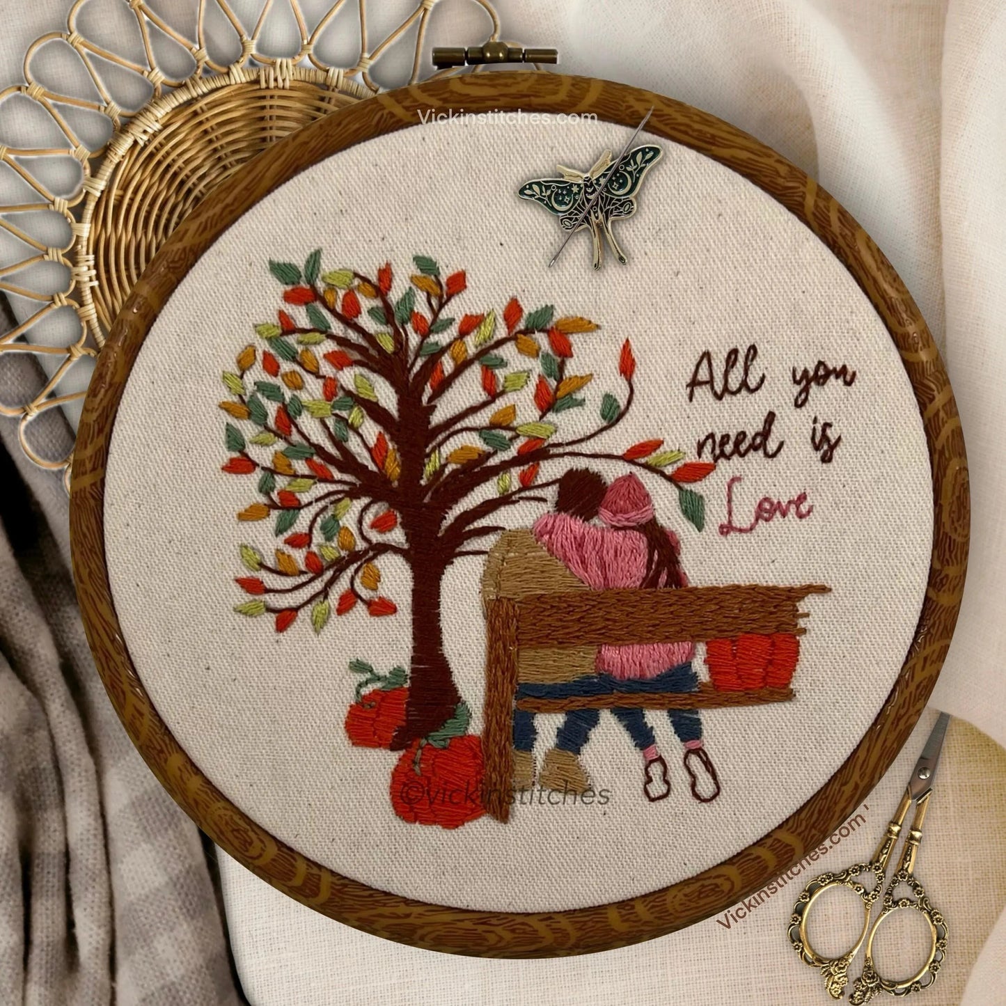 Autumn Love Series Embroidery Pattern PDF Download