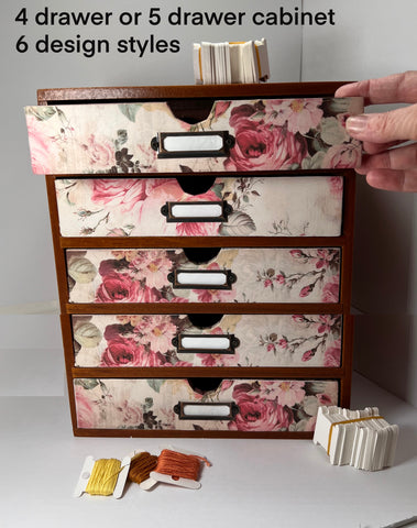 Beautiful wood embroidery floss cabinet. Gifts for stitchers. Wood thread organizer. Embroidery floss/ thread organizer cabinet.