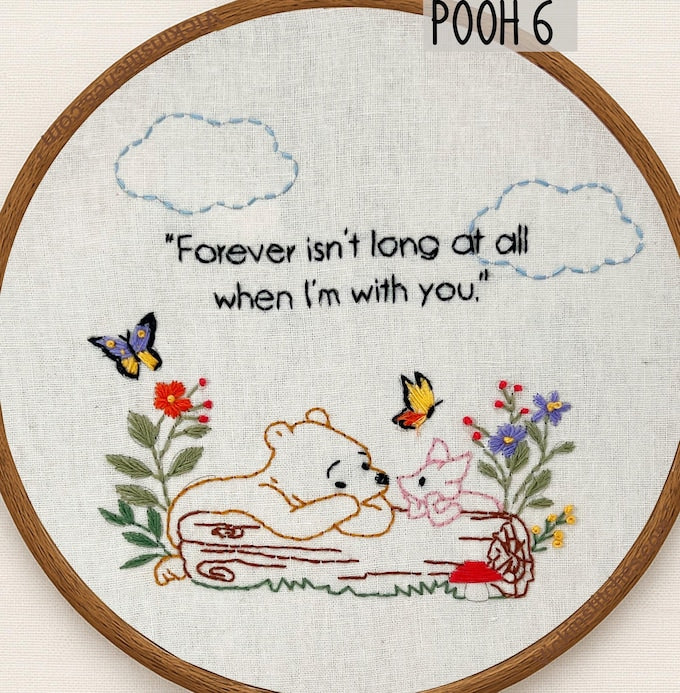 6-Winnie the Pooh Series Hand Embroidery Kit for Beginners-6