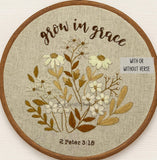 Peter 2, Grow in Grace  Embroidery