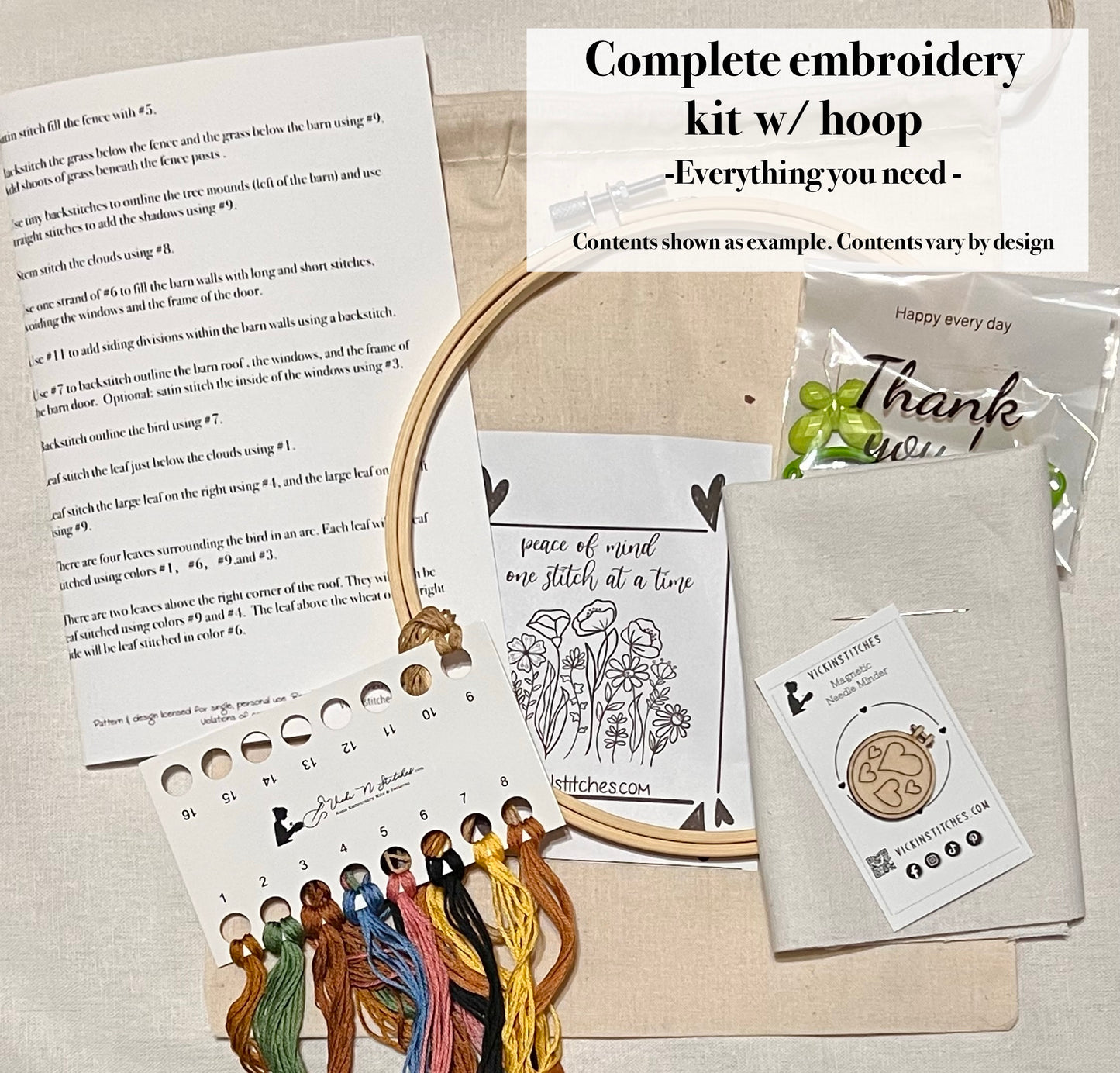 Cozy Christmas Snowman Embroidery Kit | Holiday Stitch Project