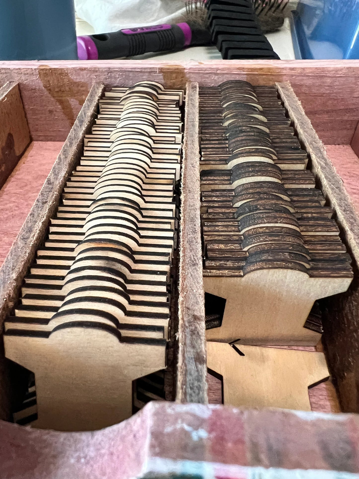 Beautiful wood embroidery floss cabinet. Gifts for stitchers. Wood thread organizer. Embroidery floss/ thread organizer cabinet.