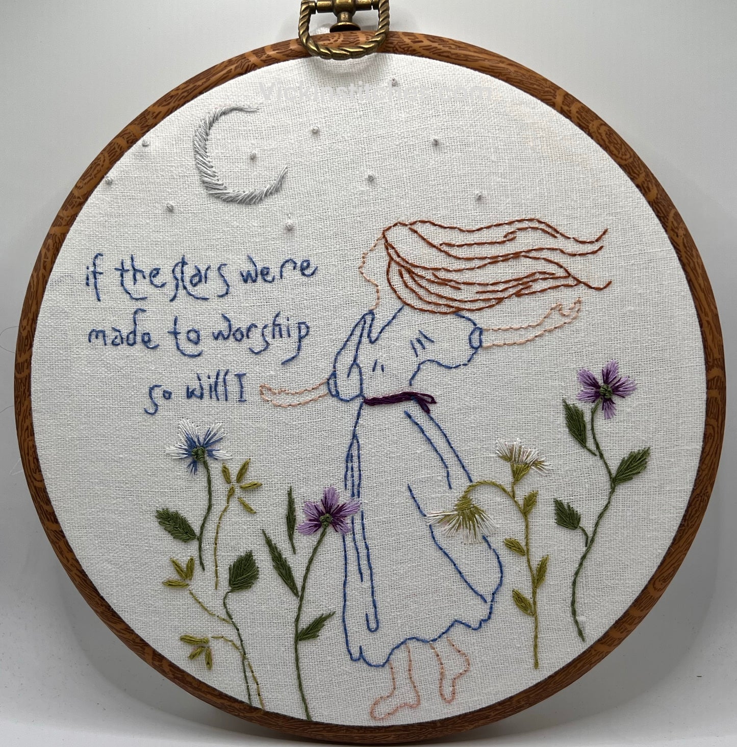 Christian Praise Embroidery Kit – Will I Wall Decor - Vickinstitches