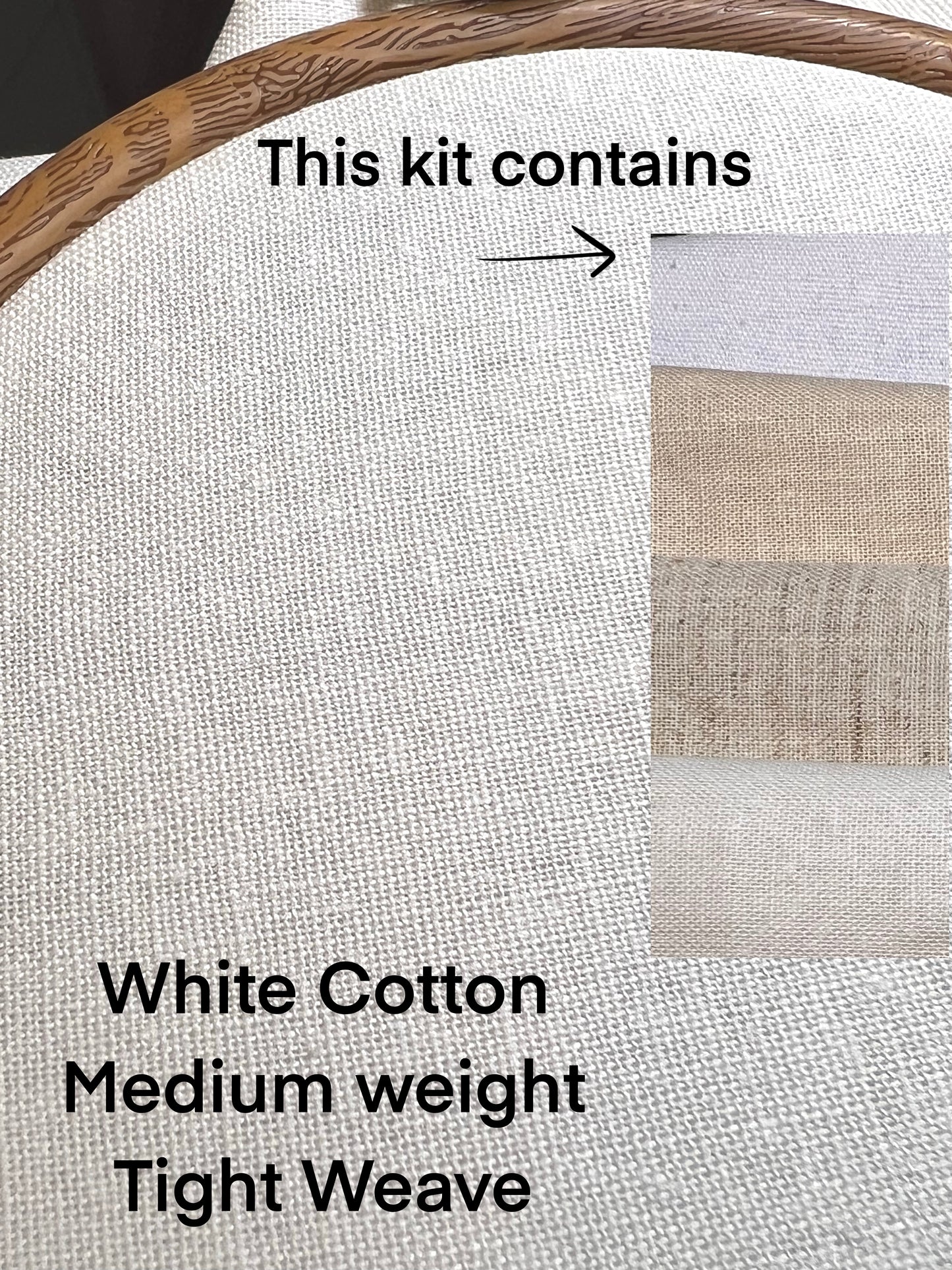 6" Autumn Wreath Floral Pumpkin Embroidery Kit