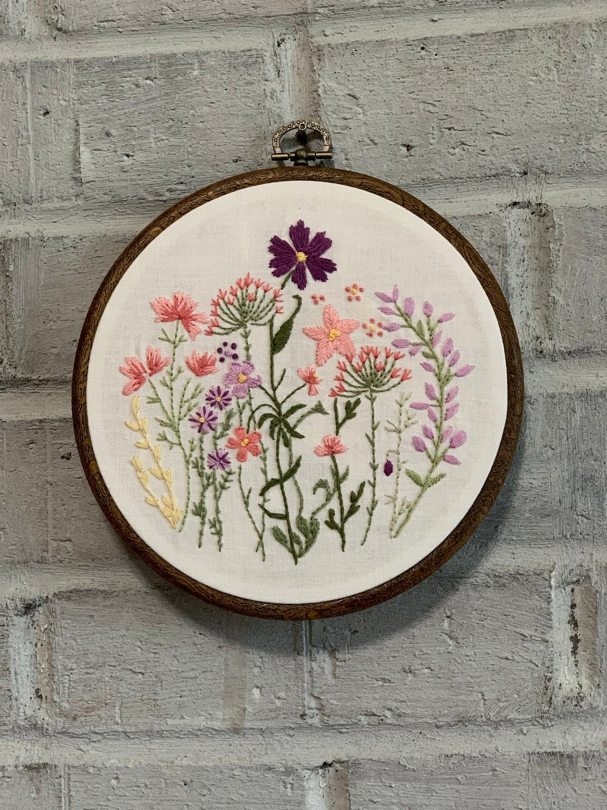 6” Wildflower Embroidery Design PDF Pattern