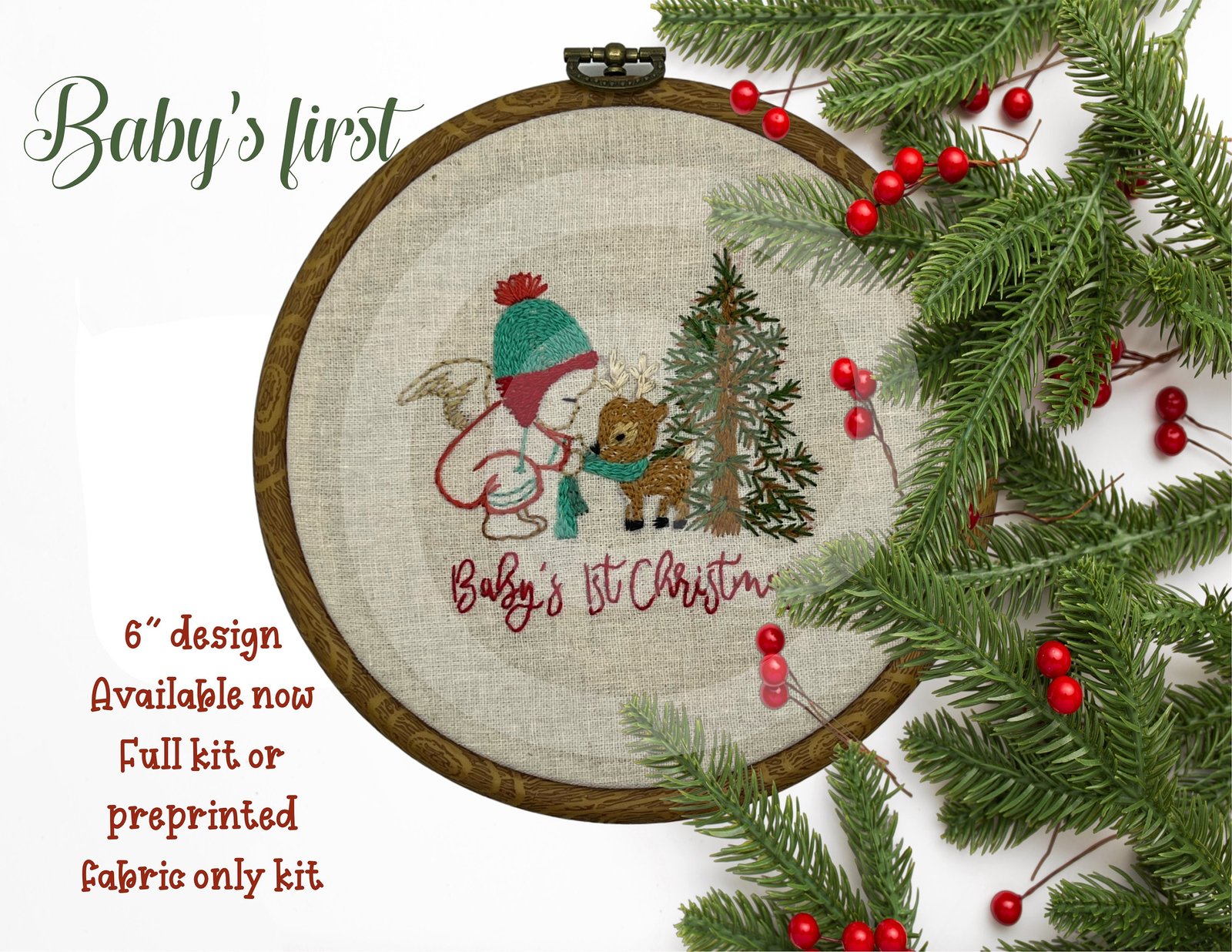 Baby’s first Christmas Embroidery kit