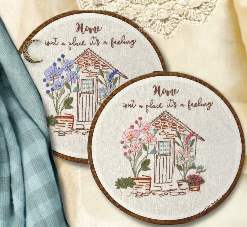 Home sweet home embroidery kit