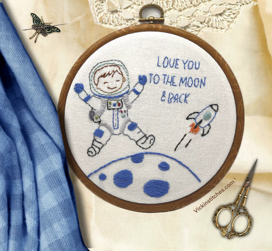 Asttronaut Embroidery kit