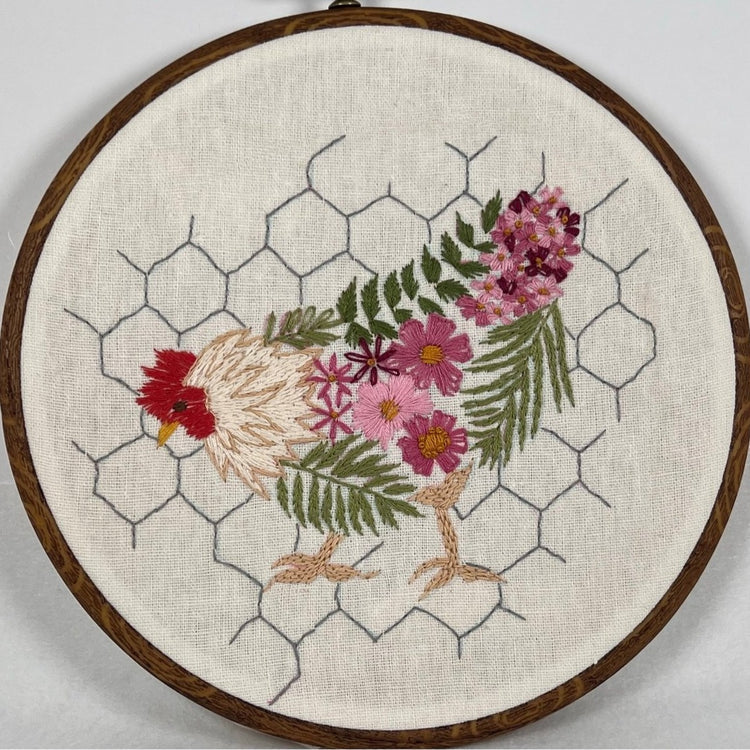 Needle and Thread Bliss| The Delight of the Chicken Farmhouse Embroidery Kit