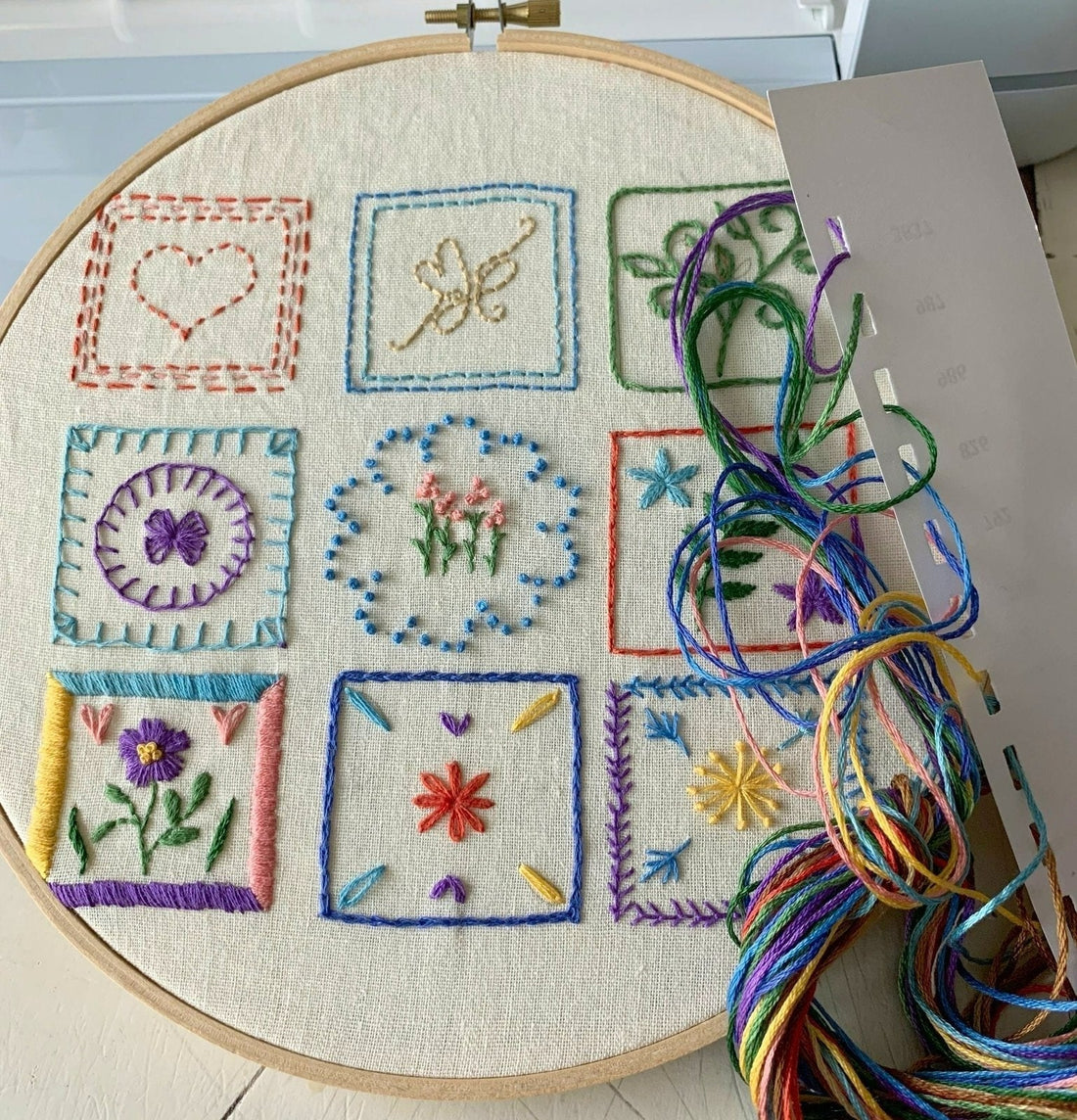 Beginner Hand Embroidery Sampler Kit – Learn to Stitch with Ease