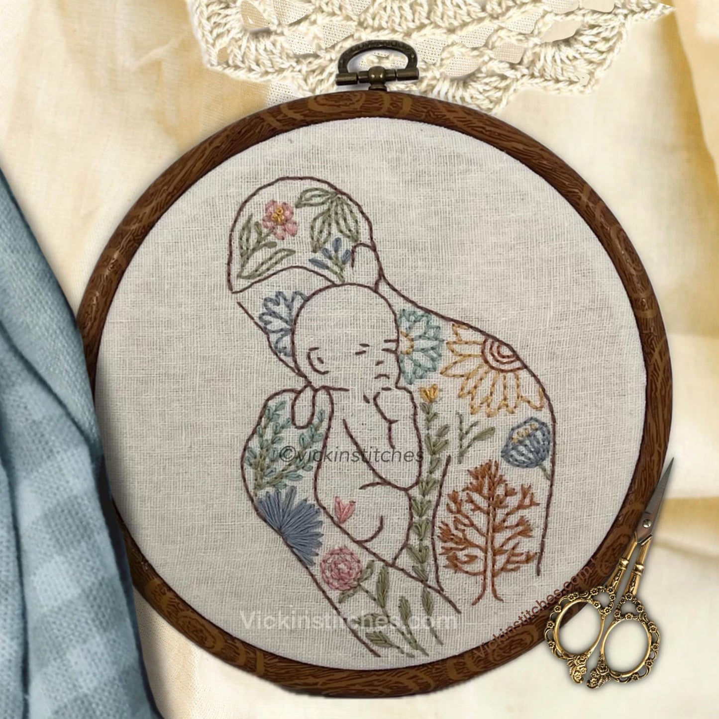 8" Fatherhood & Motherhood Set PDF Pattern download