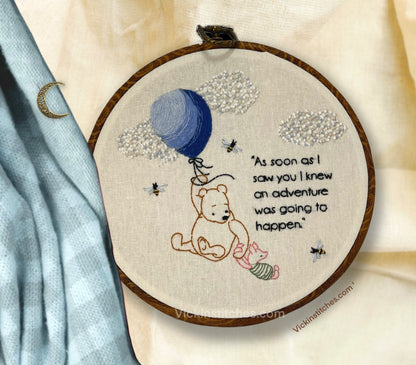 4-Winnie the Pooh Series Hand Embroidery Kit for Beginners-4