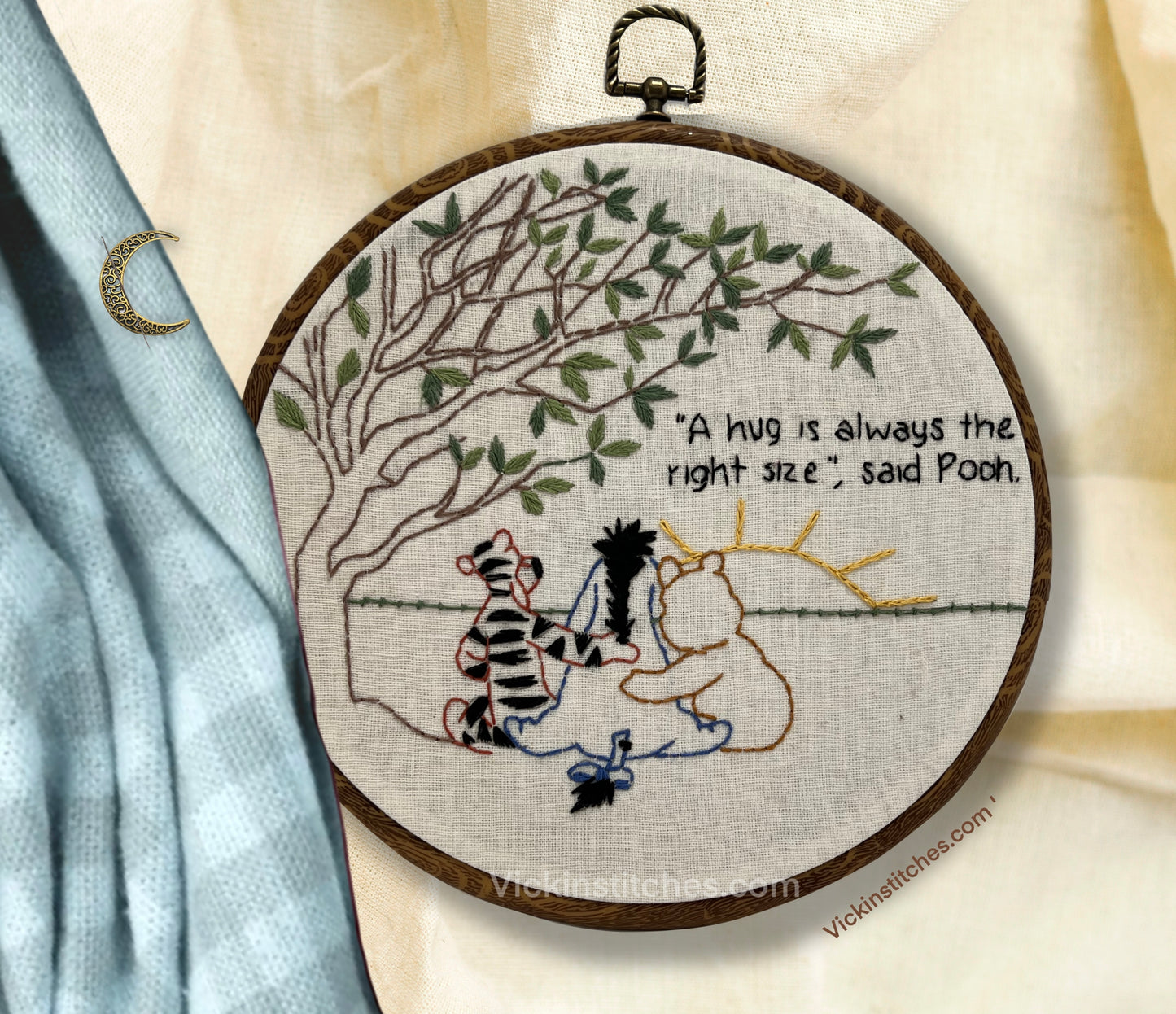 3-Winnie the Pooh Series Hand Embroidery Kit for Beginners-3