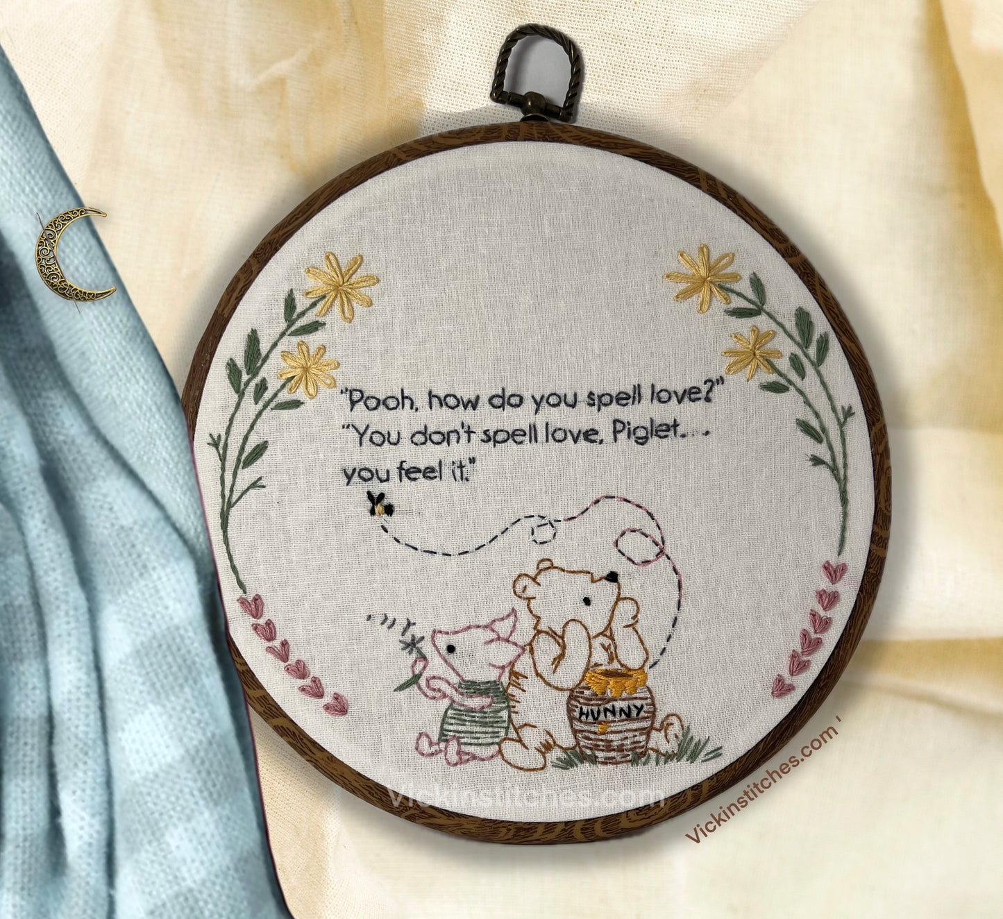 1-Winnie the Pooh Series Hand Embroidery Kit for Beginners-1