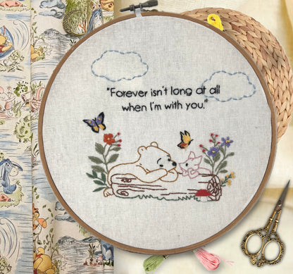 6-Winnie the Pooh Series-Style 5 Hand Embroidery Kit for Beginners