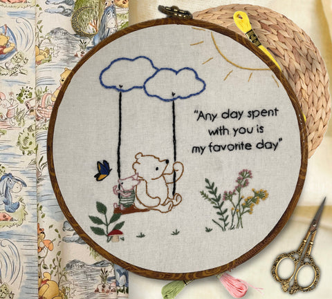 5-Winnie the Pooh Series Hand Embroidery Kit for Beginners-5