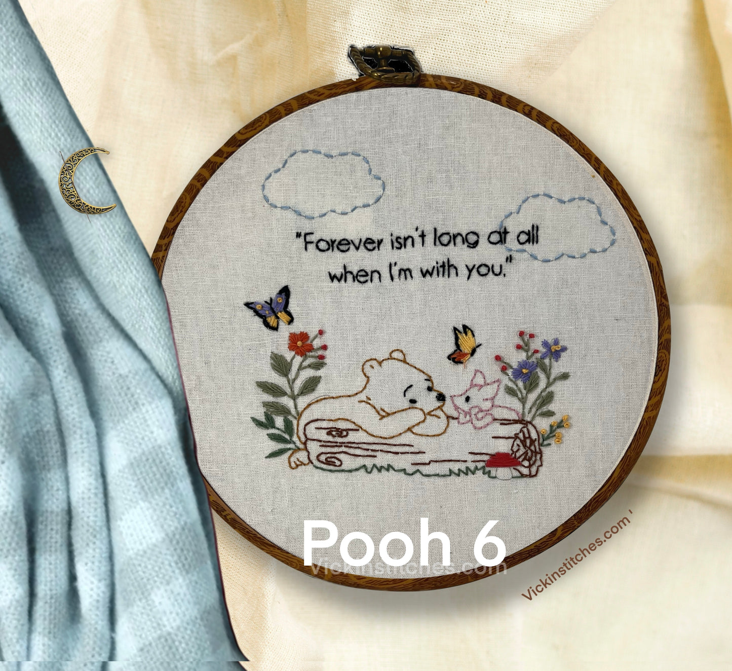 Winnie the Pooh 6 Embroidery Pattern PDF Download - 8 designs to