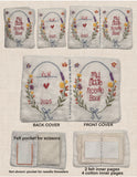 Hand Needlebook - Complete Kit – Floral Wreath Design, DIY Sewing Organizer, Beginner Friendly Needle Case Kit