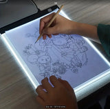 A4 LED Light Board with Heat Erasable Pen + 3 Refills – Perfect for Tracing, Drawing & Embroidery