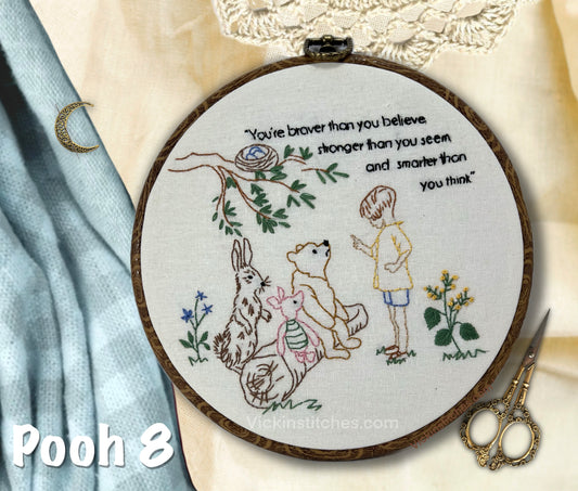 8-Winnie the Pooh Series Hand Embroidery Kit for Beginners-8