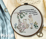 Winnie the Pooh Embroidery Kits – 8 Design Beginner Hand-Stitch Kit