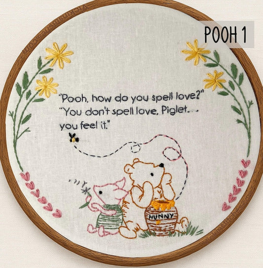 1-Winnie the Pooh Series Hand Embroidery Kit for Beginners-1