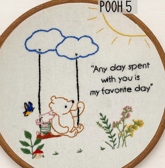 5-Winnie the Pooh Series Hand Embroidery Kit for Beginners-5