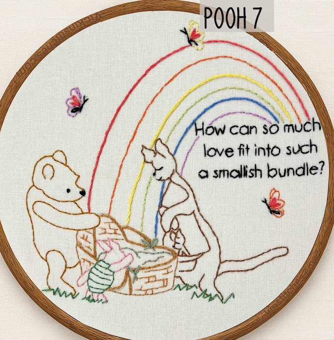 7-Winnie the Pooh Series Hand Embroidery Kit for Beginners-7