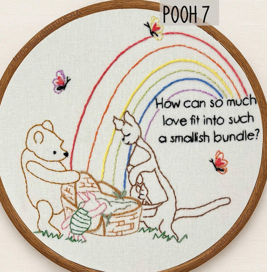 7-Winnie the Pooh Series Hand Embroidery Kit for Beginners-7