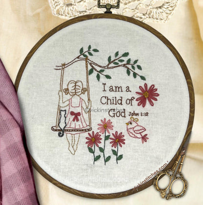 6" Child of God , Dream Big  Embroidery Kit