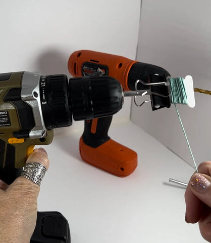 Embroidery floss bobbin winding drill adapter- fits most drills- winding floss tool, bobbin tool