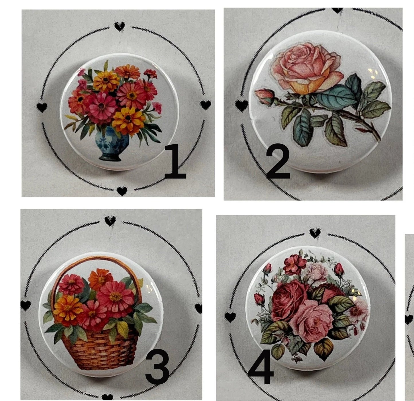 Unique  floral Needle Minders, Needle Magnets, Needle Nannies, Assorted styles, gifts for her, handmade gifts, stitcher accessories