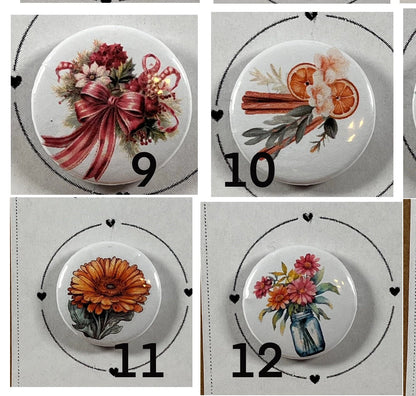 Unique  floral Needle Minders, Needle Magnets, Needle Nannies, Assorted styles, gifts for her, handmade gifts, stitcher accessories