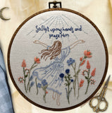 Christian Woman Embroidery Kit– Hand Stitched Worship Decor, Inspirational Bible Verse Gift, Floral Wall Hanging, Faith Home Decor