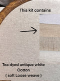 8" Autumn Cabin in the Woods Forest Embroidery Kit