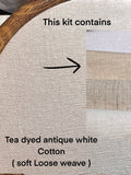 8" Autumn Cabin in the Woods Forest Embroidery Kit