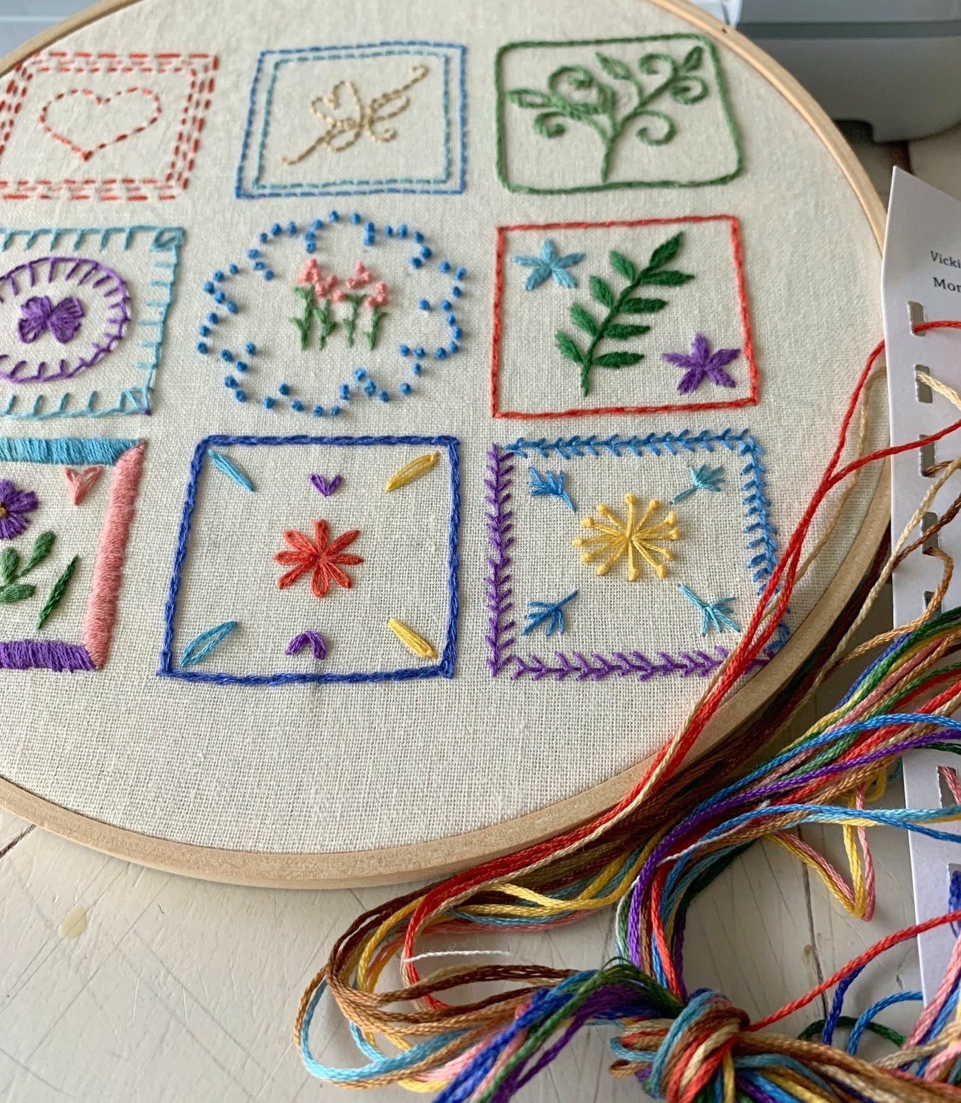 Beginner Sampler Tutorial Pattern – VickiNStitches.com