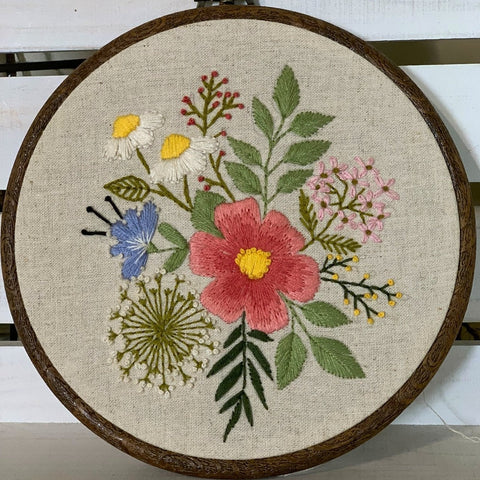6" Hand Embroidery Floral Pattern PDF download