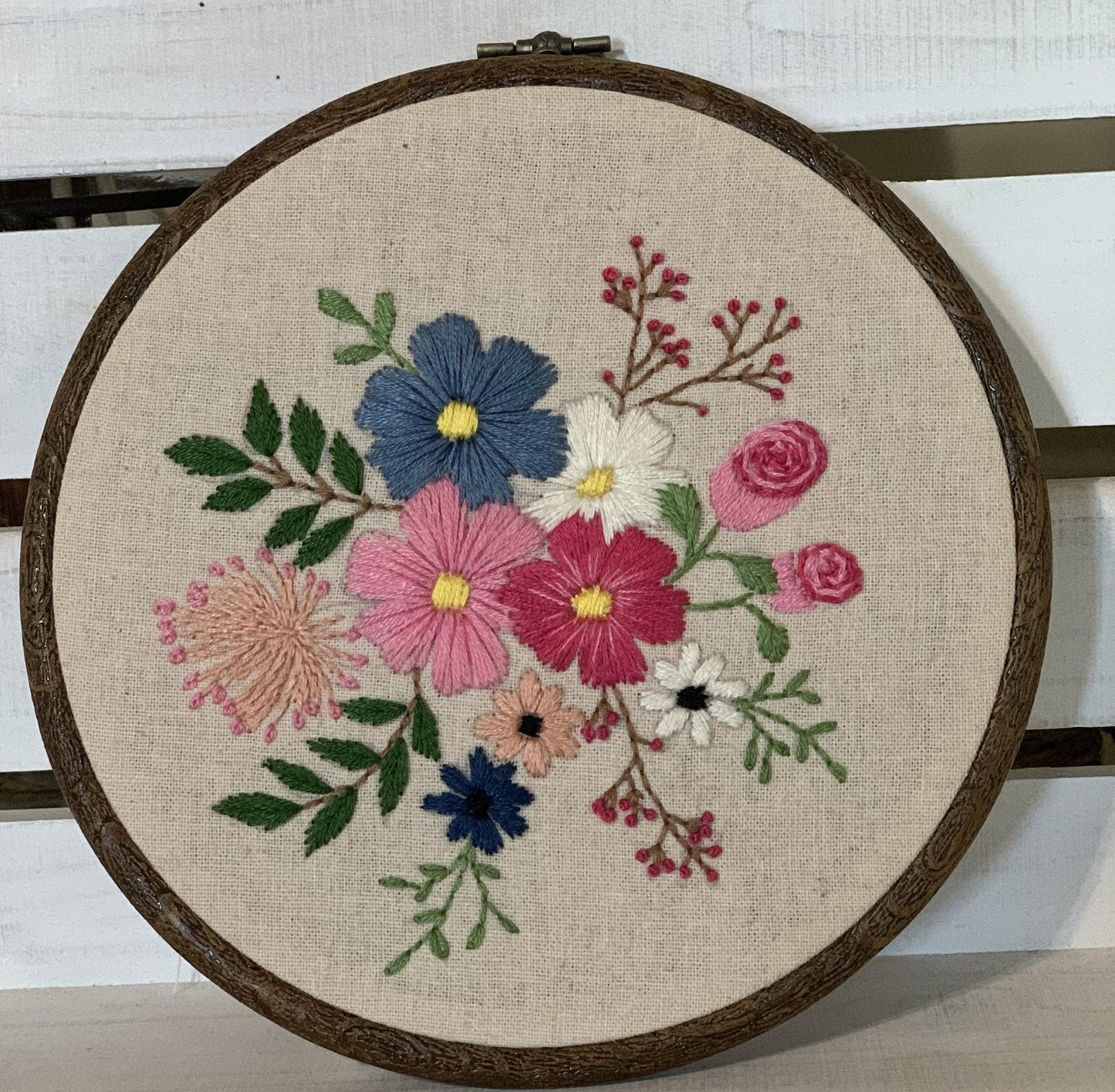 6" Floral Hand Embroidery Pattern PDF Download