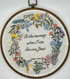 8" Psalm 143 Christian Embroidery Design Pattern Embroidery PDF download