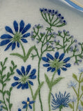8”  Blue Flowers Hand Embroidery PDF Pattern download