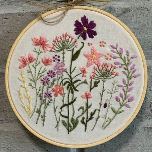 6” Wildflower Embroidery Design PDF Pattern