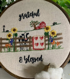 6" American Farm Grateful & Blessed Pattern PDF download