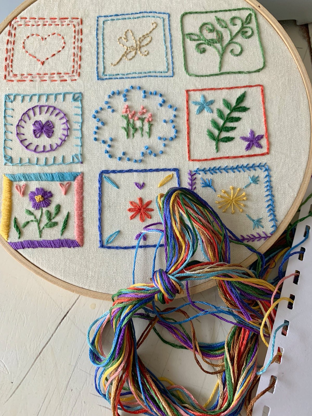 Beginner Sampler Tutorial Pattern – VickiNStitches.com