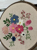 6" Floral Hand Embroidery Pattern PDF Download