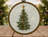 Realistic Christmas Tree Embroidery Kit