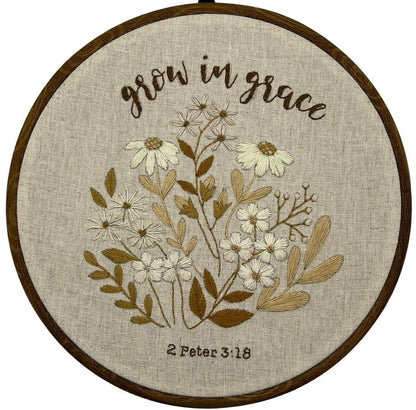 Peter 2, Grow in Grace  Embroidery