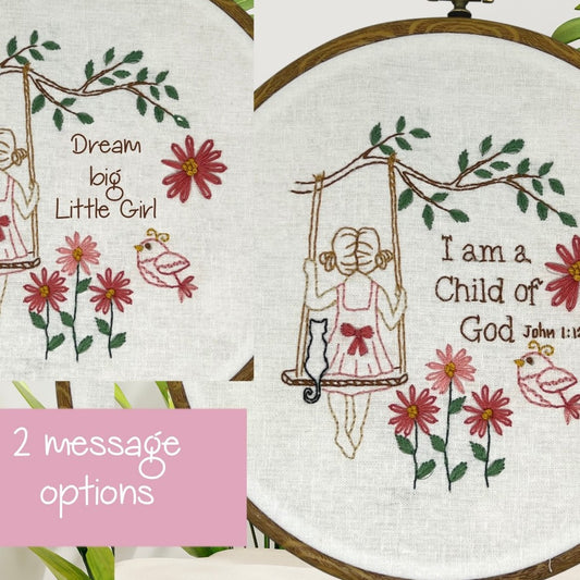 6" Child of God , Dream Big  Embroidery Kit