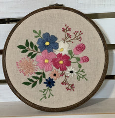 6" Floral Hand Embroidery Pattern PDF Download